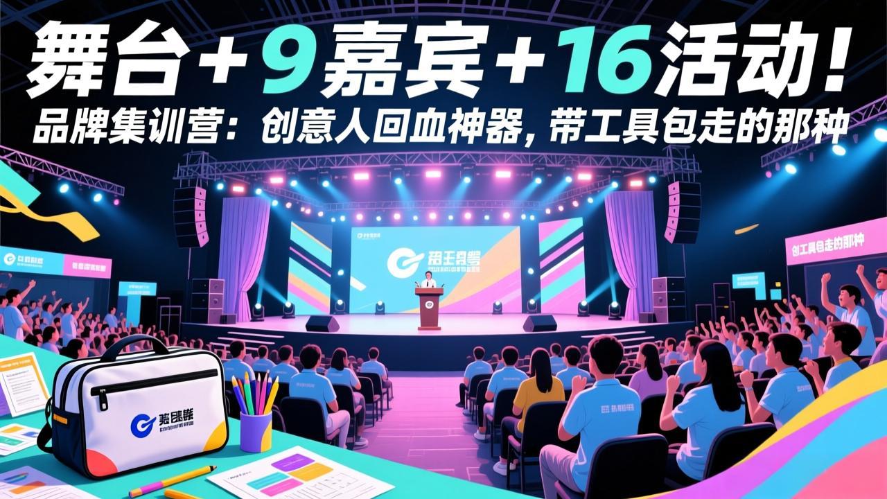 （26.2.27）舞台 + 9 嘉宾 + 16 活动！品牌集训营：创意人回血神器，带工具包走的那种